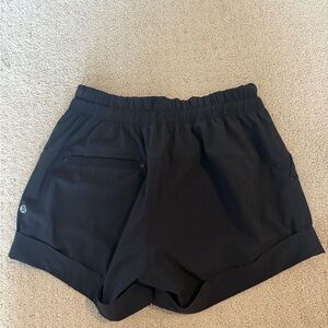 Lululemon Athletica Black Athletic Shorts Relaxed Fit